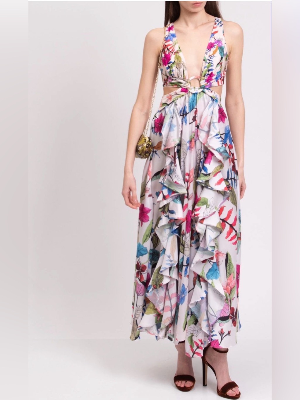 Nwt Patbo Zamia Floral Maxi Dress- Small